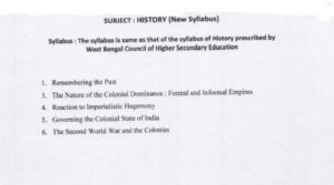 Fazil Syllabus for History 20