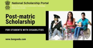 NSP Post Matric Scholarship with Disabilities