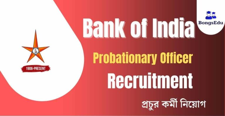 Bank of India PO Recruitment 2023